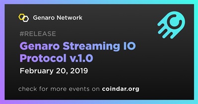 Genaro Streaming IO Protocol v.1.0
