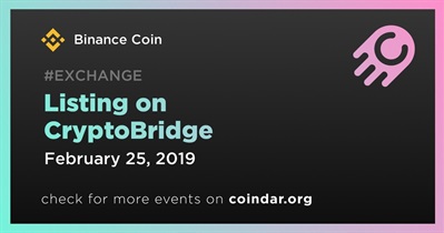 CryptoBridge에 상장