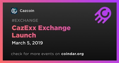 Lanzamiento del intercambio CazExx