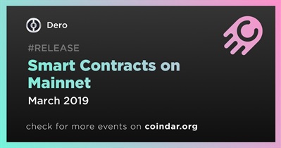 Smart Contracts on Mainnet