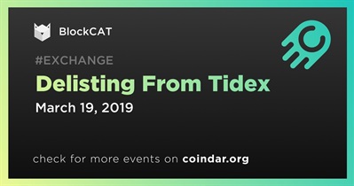 Delisting From Tidex