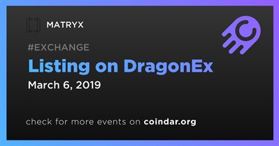 DragonEx पर लिस्टिंग