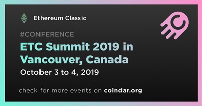 캐나다 밴쿠버에서 열리는 ETC Summit 2019