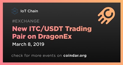 Bagong ITC/USDT Trading Pair sa DragonEx
