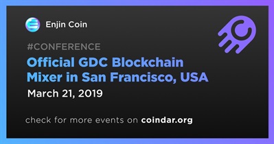San Francisco, ABD&#39;deki Resmi GDC Blockchain Karıştırıcısı