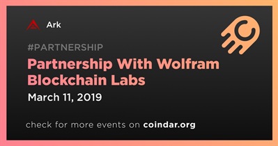 Parceria com a Wolfram Blockchain Labs