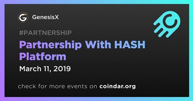 Partnership With HASH Platform