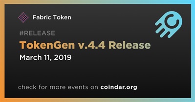 Lanzamiento de TokenGen v.4.4