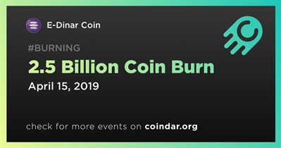 2.5 Billion Coin Burn