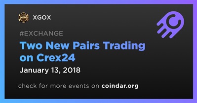 Two New Pairs Trading on Crex24