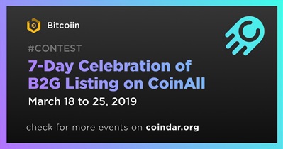 7-Day Celebration of B2G Listing on CoinAll