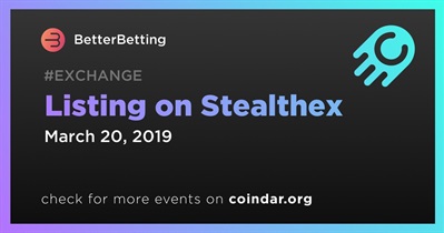 Listing on Stealthex