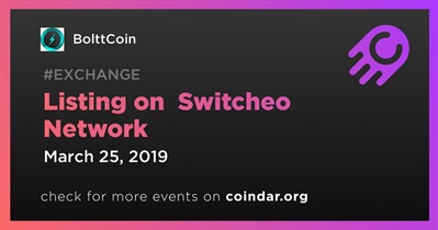 Listing on  Switcheo Network