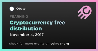 Cryptocurrency free distribution