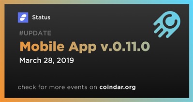 Mobile App v.0.11.0