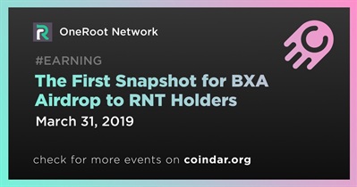 The First Snapshot for BXA Airdrop to RNT Holders
