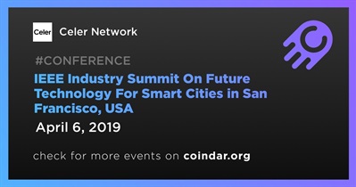 IEEE Industry Summit sobre tecnologia futura para cidades inteligentes em San Francisco, EUA