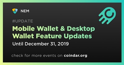Mga Update sa Feature ng Mobile Wallet at Desktop Wallet