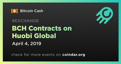 BCH Contracts on Huobi Global