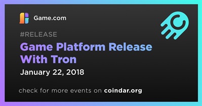 Game Platform Release With Tron
