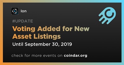 Voting Added for New Asset Listings