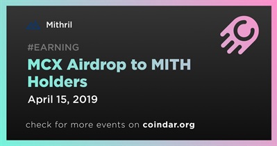 MCX Airdrop to MITH Holders