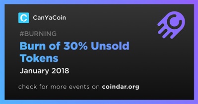 Burn of 30% Unsold Tokens