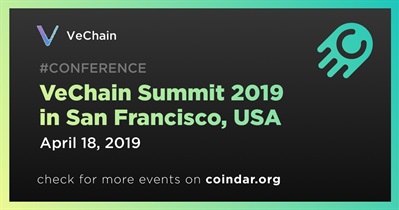 Cumbre VeChain 2019 en San Francisco, EE. UU.