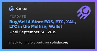 Buy/Sell & Store EOS, ETC, XAL, LTC in the Multisig Wallet