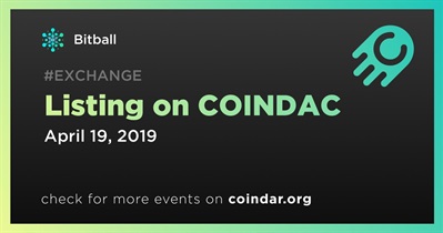 Listing on COINDAC