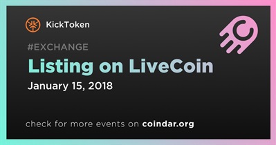 LiveCoin पर लिस्टिंग