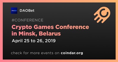Conferencia de criptojuegos en Minsk, Bielorrusia
