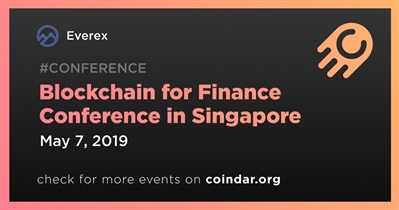 Conferencia Blockchain for Finance en Singapur
