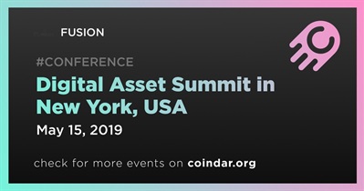 Digital Asset Summit sa New York, USA