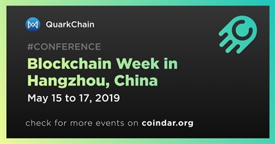 Blockchain Week in Hangzhou, China