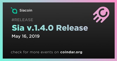 Sia v.1.4.0 Release