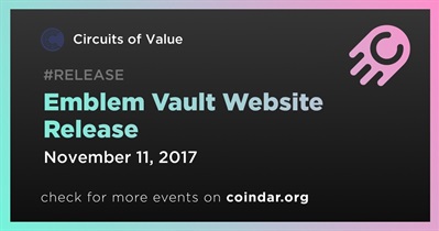 Emblem Vault Website Release
