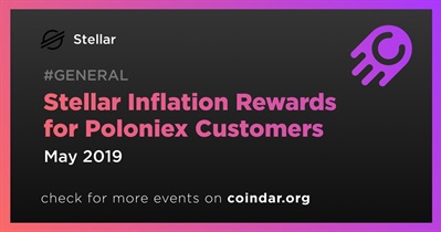 Recompensas de inflação estelar para clientes da Poloniex
