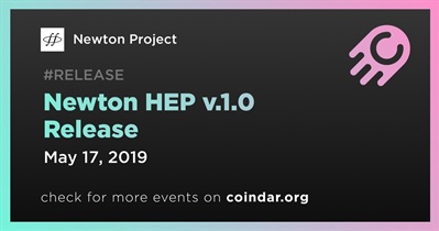 Newton HEP v.1.0 Release