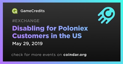 Vô hiệu hóa cho khách hàng Poloniex ở Hoa Kỳ