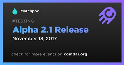 Alpha 2.1 Release