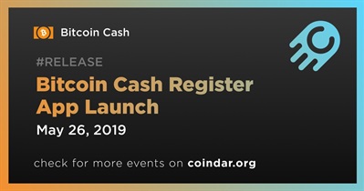Lançamento do aplicativo Bitcoin Cash Register