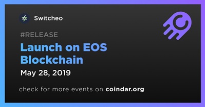 Lançamento no EOS Blockchain