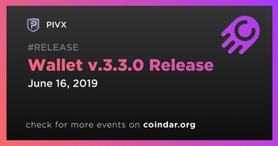 Wallet v.3.3.0 Release
