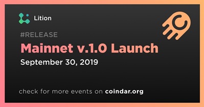 Mainnet v.1.0 Launch