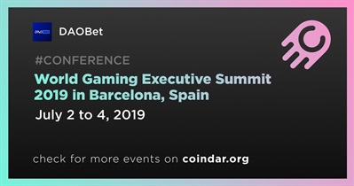 스페인 바르셀로나에서 열리는 World Gaming Executive Summit 2019