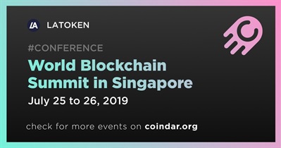 Cúpula Mundial de Blockchain em Cingapura