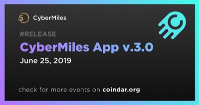 CyberMiles 앱 v.3.0