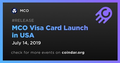 MCO Visa Card Launch in USA