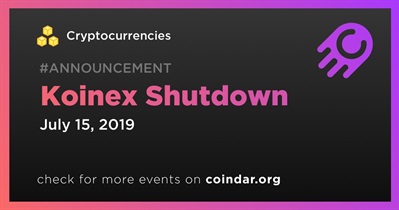 Koinex Shutdown